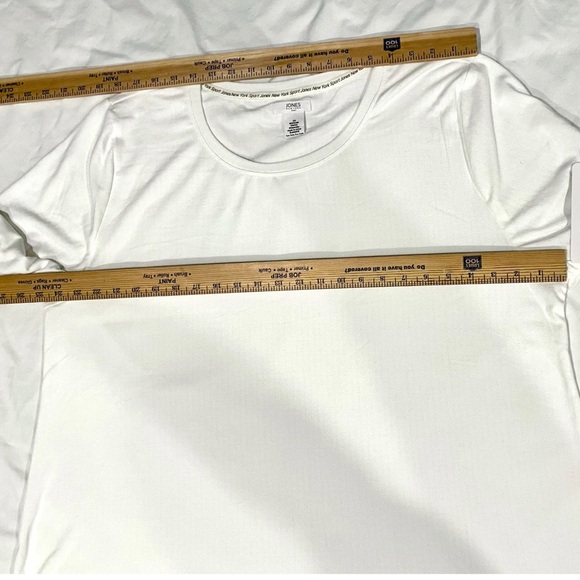 Jones New York White Long Sleeve Tunic Soft Stretch Fabric Plus Size 3X - Picture 8 of 8